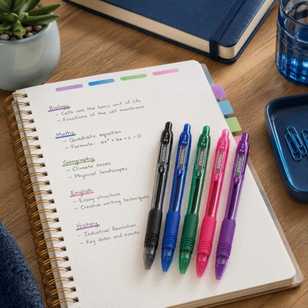 Zebra Z-Grip Smooth Ballpoint Pens 1.0mm (5 Colour Set) – Black, Blue, Violet, Pink & Green, Retractable Smooth Writing 5 Zebra Z-Grip Smooth Ballpoint Pens 1.0mm (5 Colour Set) – Black, Blue, Violet, Pink & Green, Retractable Smooth Writing