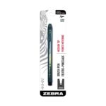 Zebra Brush Pen Medium Tip (Black) – Flexible Brush Nib for Calligraphy, Hand Lettering, Illustration, Drawing & Creative Art