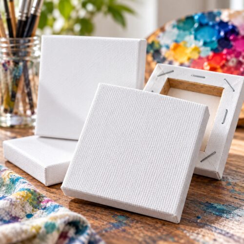 Artist Mini Framed Canvases (4 Pack, 7 x 7cm) – Stretched Canvas with Wooden Frames for Painting, Art & Craft Projects 17 Artist Mini Framed Canvases (4 Pack, 7 x 7cm) – Stretched Canvas with Wooden Frames for Painting, Art & Craft Projects