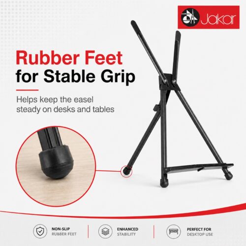Jakar Aluminium Desktop Easel (Ref. 6628, Up to 54cm Canvas) – Lightweight Adjustable Table Easel with Carry Bag 13 Jakar Aluminium Desktop Easel (Ref. 6628, Up to 54cm Canvas) – Lightweight Adjustable Table Easel with Carry Bag - Image 6