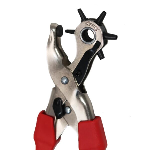 Maun Heavy Duty Revolving Leather Hole Punch Pliers 260mm (2–4.8mm) – Lever Assisted 6-Size Punch for Thick Leather 3 Maun Heavy Duty Revolving Leather Hole Punch Pliers 260mm (2–4.8mm) – Lever Assisted 6-Size Punch for Thick Leather