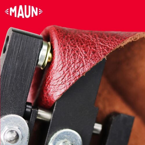 Maun Heavy Duty Hole Puncher & Eyelet Pliers 160mm (4mm) – 2-in-1 Punch & Eyelet Fixing Tool for Leather & Card