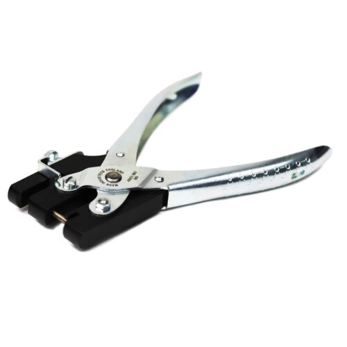 Maun Heavy Duty Hole Punch Pliers 160mm (3.2-6.4mm) – 7X Force Precision Punch for Card, Plastic & Shim Steel
