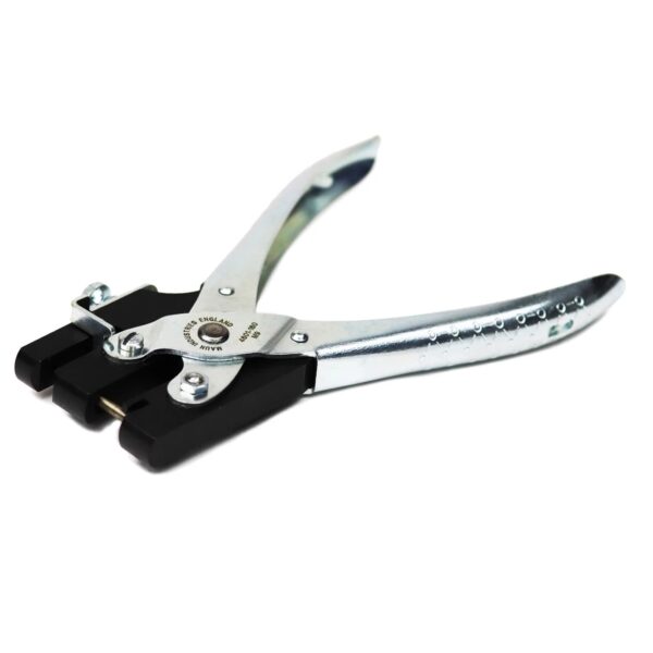 Maun Heavy Duty Hole Punch Pliers 160mm (3.2-6.4mm) – 7X Force Precision Punch for Card, Plastic & Shim Steel