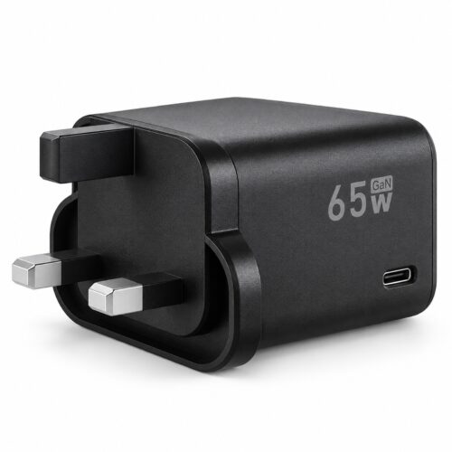 PowerPlus 65W USB-C Wall Charger (Black, UK 3-Pin, Ref. 9194) – GaN PD Fast Charging Plug for Laptops, Phones & Tablets 10 PowerPlus 65W USB-C Wall Charger (Black, UK 3-Pin, Ref. 9194) – GaN PD Fast Charging Plug for Laptops, Phones & Tablets - Image 1